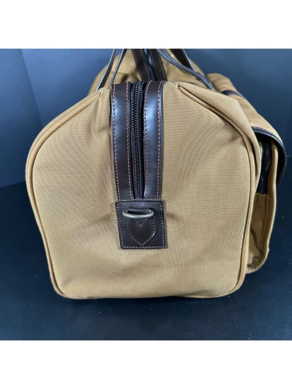 Vintage POLO Ralph Lauren Safari Canvas Leather Travel Bag Weekender Duffle